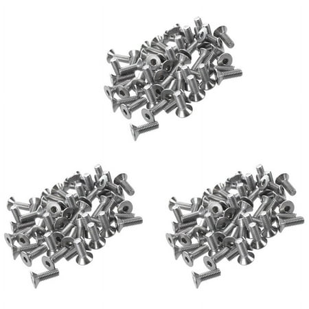 

150 Pcs Stainless Steel Countersunk Screws Hexagon Socket Hex Key Bolts x 12mm
