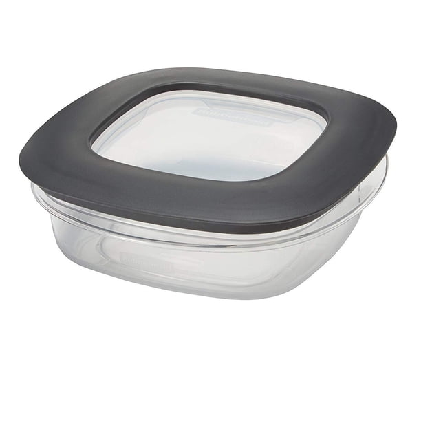 Recipiente Rubbermaid Premier para almacenamiento de alimentos, 3 litros, gris, sin BPA