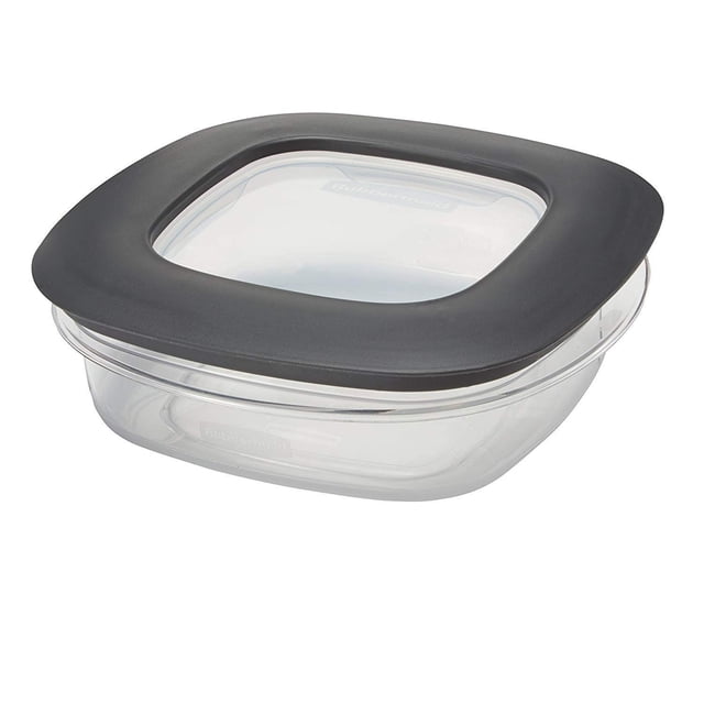 Recipiente Rubbermaid Premier para almacenamiento de alimentos, 3 litros, gris, sin BPA