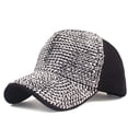 thumbnail image 1 of Gorra de béisbol de malla con diamantes de estilo coreano a la moda, gorra para el sol para exteriores, gorra de escenario con diamantes para mujer, 1 of 6