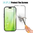 thumbnail image 2 of Screen Protector Ultra Clear Tempered Glass Film Full Coverage Easy Installation Free Scratch Case Friendly Compatible with iPhone 15 Pro Max 6.7'', 2 of 9