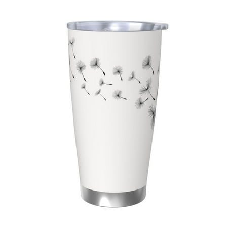 

Junzan Dandelion Blowing In The Wind for 20oz Stainless Steel Insulated Car Cup with Spillproof Lid - Insulated Coffee Mug Thermal Cup-Without Straw