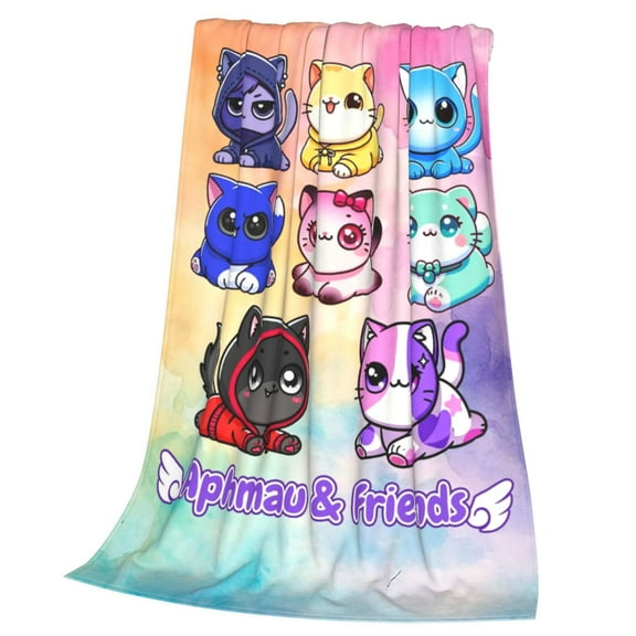 Aphmau Throw Blanket Cozy Plush Lightweight Warm Fuzzy Flannel Blanket Air Conditioning Blanket for Couch Sofa Bed Home Decor Gift 50x40