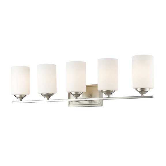 Z-Lite Bordeaux 5 Light Vanity Light in Brushed Nickel