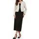 thumbnail image 2 of BLAZER CORTO CHIC INSPIRE para Mujer, Chaqueta de Oficina con Solapa, Manga Larga, Blazers de Negocios, M Blanco, 2 of 6