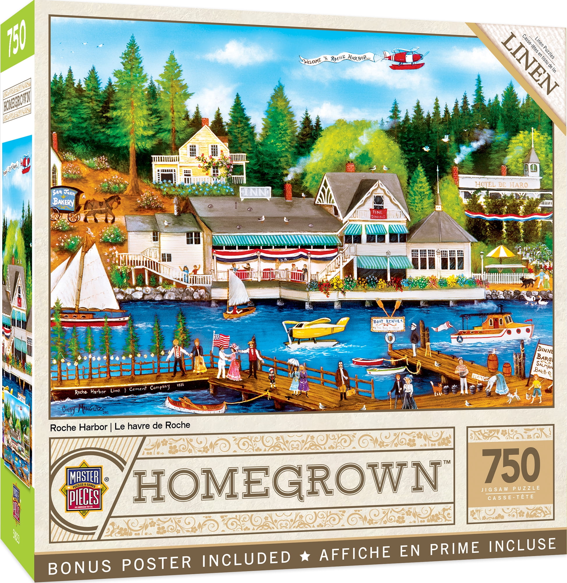 Homegrown - Roche Harbor 750 Piece Interlocking Jigsaw Puzzle for Adults