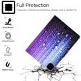 thumbnail image 2 of Allytech iPad Pro 11 inch 2021(3rd Gen)/2020(2nd Gen)/2018(1st Gen), Auto Sleep Wake Flexible Slim Back Cover PU Leather Wallet Folio Card Slots Protective Case for iPad Pro 11", Water Droplets, 2 of 6