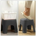 thumbnail image 6 of Black Step Stool, 8.1x7.7x6.3 Inch Small Foot Stool with Non- Base, Compact Multi-Purpose Stool for Bathroom, Kitchen & Living Room, Lightweight Yet Sturdy Portable Step Stool, 6 of 6