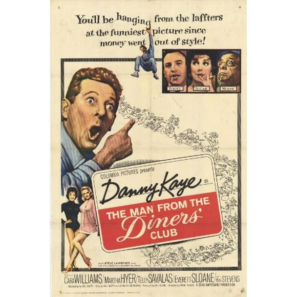 L'Homme du Club des Dîners Affiche 27x40 Danny Kaye Cara William Martha Hyer