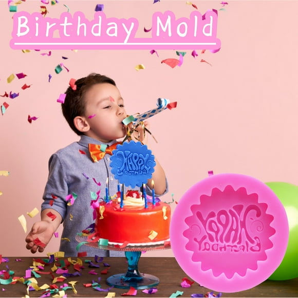 Meitianfacai Happy Birthday Cake Letter And Number Chocolate, Pink