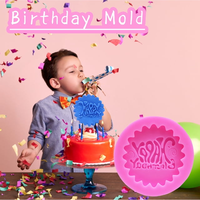 Meitianfacai Happy Birthday Cake Letter And Number Chocolate, Pink