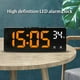 thumbnail image 5 of Reloj despertador digital LED simple con pantalla digital grande, moderno, con múltiples funciones, para escritorio, mesita de noche, estudio, cocina. Reloj despertador digital., 5 of 7