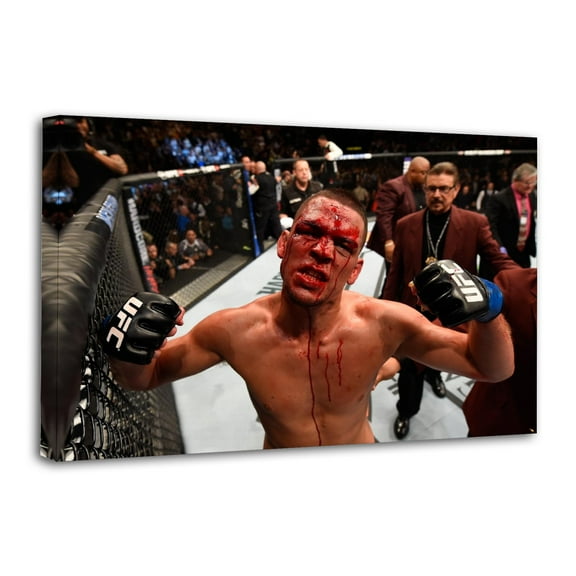 Boxer Nate Diaz Canvas Art Poster and Wall Art Picture Print Modern Family bedroom Decor Posters 12x18inch(30x45cm)