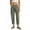 Green, variant on Womens Jeans Stretch Mid Rise Straight Leg Jeans with Button Slant Pockets All Seasons Solid Green L