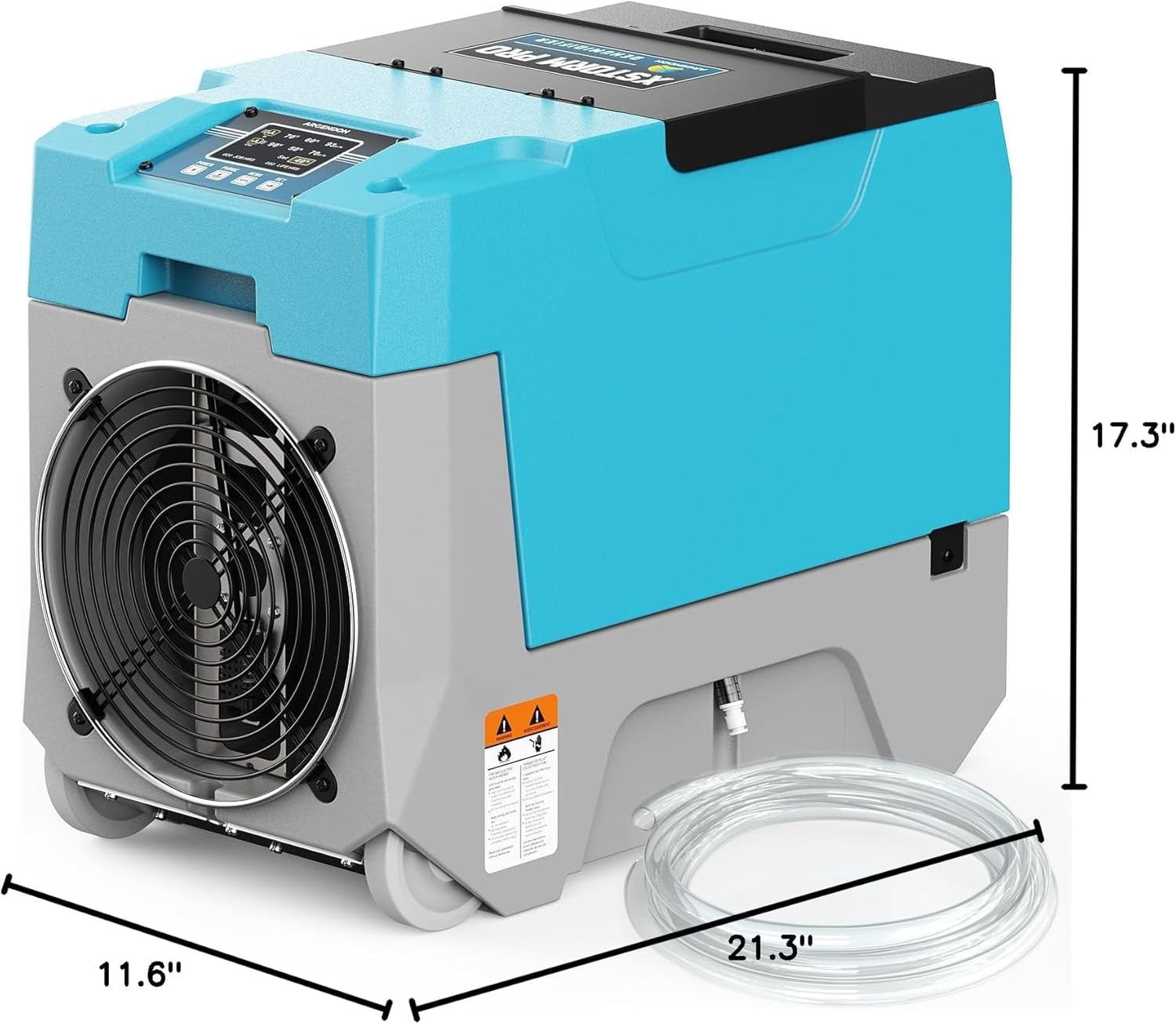ARGENDON 180 PPD Commercial Dehumidifiers, Up to 2,300 sq. ft.Crawl Space Dehumidifier with Pump, Auto Defrost, Memory Starting for Home/Industry Use, Water Damage Restore, Basement, Limited 5