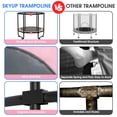 thumbnail image 4 of XMIKA Trampoline for Kids, 60'' Toddler Trampoline with Enclosure, Swing, Basketball Hoop, 5FT Indoor/Outdoor Trampoline with Adjustable Gymnastics Bars, Rings, Mini Trampoline for Boy and Girls, 4 of 8