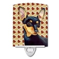 thumbnail image 1 of Carolines Treasures LH9110CNL Min Pin Fall Leaves Portrait Ceramic Night Light, 1 of 1