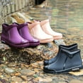 thumbnail image 4 of Women's Ankle Rain Boots Waterproof Non Slip Kitchen Work Shoes Lightweight Rubber Water Shoes for Gardening Fishing, 4 of 5