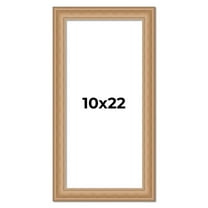10x22 Frame Charleston Honey Brown Solid Wood Picture Frame Width 1.75 Inches | Interior Depth 0.5