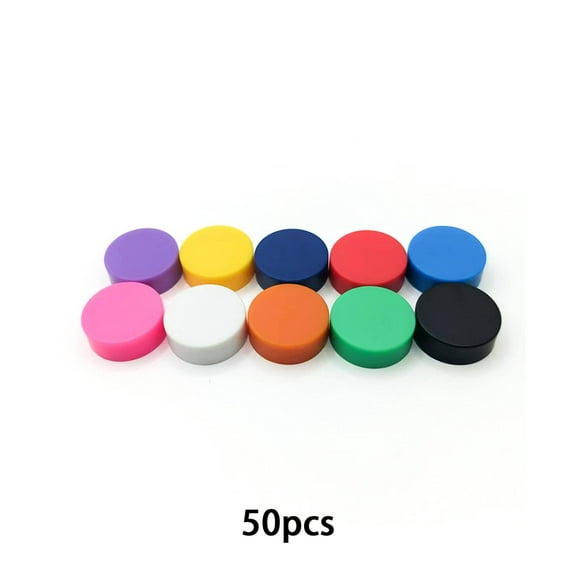 CCOCC 50 Pcs Magnets for Whiteboard,Eye-Catching Colors Magnets Refrigerator,Fluorescent Refrigerator Magnets