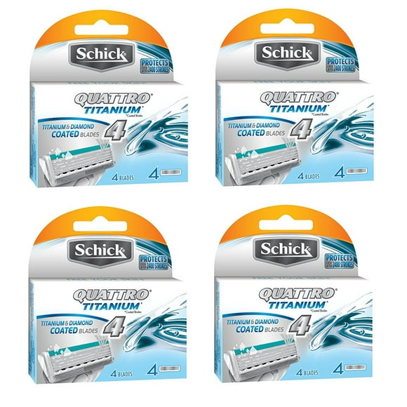 Schick Quattro Titanium Recharges - 16 Unités