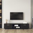 thumbnail image 1 of Direct Wicker UBS-W33115875 Black TV Stand for 70 Inch TV, Media Console Entertainment Center Television Table, 1 of 1