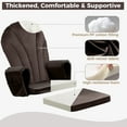 thumbnail image 2 of Lovote 5pcs Velvet Glider Rocking Chair Replacement Cushion Set Soft Non-Slip w Pockets, 2 of 6