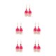 thumbnail image 1 of sweethay 1 par de pendientes de borla bohemios con estilo árbol de Navidad borlas de 3 capas pendiente de joyería exagerada rojo sandía Type2 NO2, 1 of 6