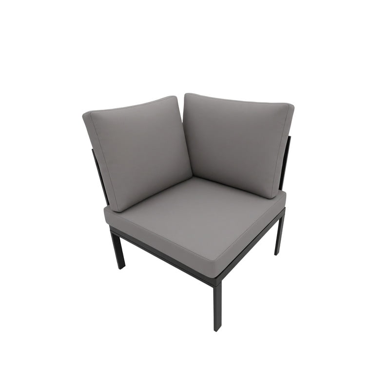 4-Piece Patio Furniture Sofa Set with Coffee Tables and Cushions, Modern L-Shaped Outdoor Sectional Sofa Set with Side Storage for Garden, Backyard, Poolside