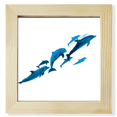 thumbnail image 1 of Dolphin Big Small Art Deco Fashion Square Picture Frame Wall Tabletop Display, 1 of 3