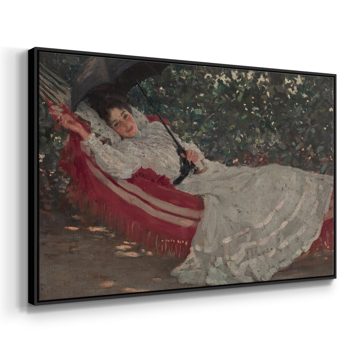 Vintage Botanical Print-XCVIII By Wexford Home Framed in Black Wood Gallery Wrapped Canvas 17 in. x 25 in.