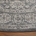 thumbnail image 3 of SAFAVIEH Brentwood Adams Oriental Area Rug, Light Gray/Ivory, 5' x 5' Round, 3 of 12
