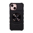 thumbnail image 1 of Exian Case for iPhone 13 Mini Armored Case with Stand Magnetic Metal Black, 1 of 2