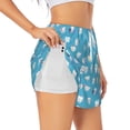 thumbnail image 3 of Lsque Cute Healthy Teeth Printed Women's Running Shorts with Liner Pockets,Elastic Quick Dry Workout Athletic Gym Yoga Shorts,Womens High Waist Shorts-X-Large, 3 of 9