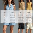 thumbnail image 3 of Tqcoqu Summer Rompers for Women,2026 Button Down Jumpsuit with Pockets,V Neck Sleeveless Mini Casual Jumpsuit,Khaki Women's S-XXXL, 3 of 5