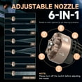 thumbnail image 5 of BAOKALER Portable Pressure Washer with Foldable Water Contain (Black), 1160PSI High Power Washer, 21V Cordless with 4.0Ah Dual Batteries & 6-in-1 Nozzle for Car, Patio, Fence, Deck, Driveway Cleaning, 5 of 13