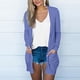 thumbnail image 1 of Chaquetas y prendas de vestir casuales sin capucha de manga larga para mujer, blusa informal de manga larga con bolsillo, cárdigan, chaqueta de algodón de imitación para mujer, 1 of 5