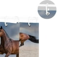 thumbnail image 5 of Coolnut Cool Horse Running Bath Shower Curtain Liners 72x72in 100% Polyester Waterproof with Curtain Hook, 5 of 6