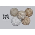 thumbnail image 2 of Rii Brand Jute Rope Balls Rustic Spherical Mix Balls Set of 5, 2.5", 2 of 6