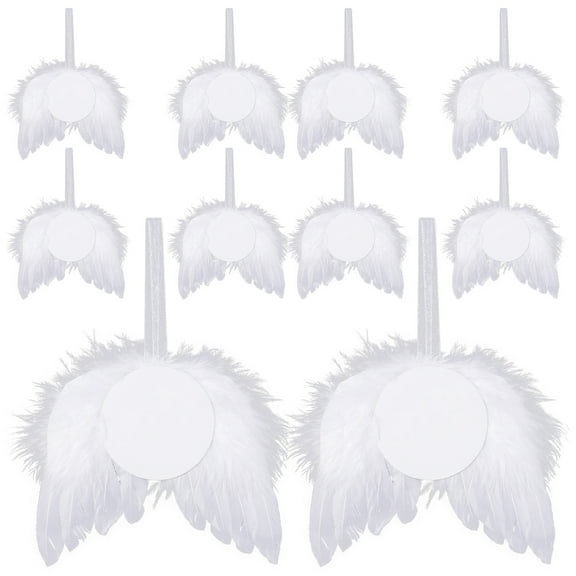 ULTNICE Diy Sublimation Ornament Angel Wings Pendant Valentines Day Hanging Decor