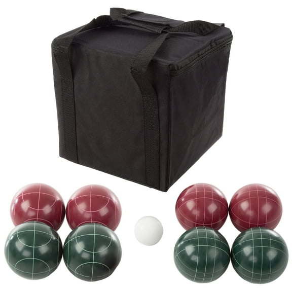 Trademark Games Regulation Bocce Ball Set with 8 Balls, Pallino, and Case
