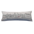 thumbnail image 2 of 35" White Washington DC Daylight Skyline Lumbar Decorative Pillow, 2 of 4
