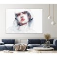 thumbnail image 2 of Giant Art 72x48 Marmo Fine Art Giant Canvas Print in Pink, 2 of 3