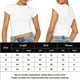 thumbnail image 2 of Camiseta Mujer Crop Top Casual Fashion Slim Fit Mujeres Camisetas Blusa básica Tee Tops (Blanco M) Cgtredaw para Mujer Blanco T L, 2 of 6