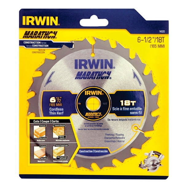 Irwin Marathon 61/2 in. Dia. x 5/8 in. Carbide Classic Circular Saw