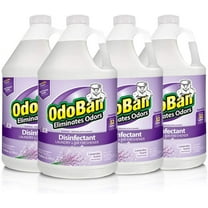 OdoBan Multipurpose Cleaner Concentrate 4 Gallons, Lavender Scent, 4 Pack, Odor Eliminator, Disinfectant, Flood Fire Water Damage Restoration