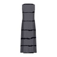 thumbnail image 5 of Ayolanni Beach Dresses for Women Gray Striped Sleeveless Maxi Dresses Dresses for Young Adult Girls XL, 5 of 5