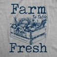 thumbnail image 2 of Mens Farm to Table Fresh T Shirt Cute Vegetables Farmers Market Tee Graphic Tees, 2 of 9