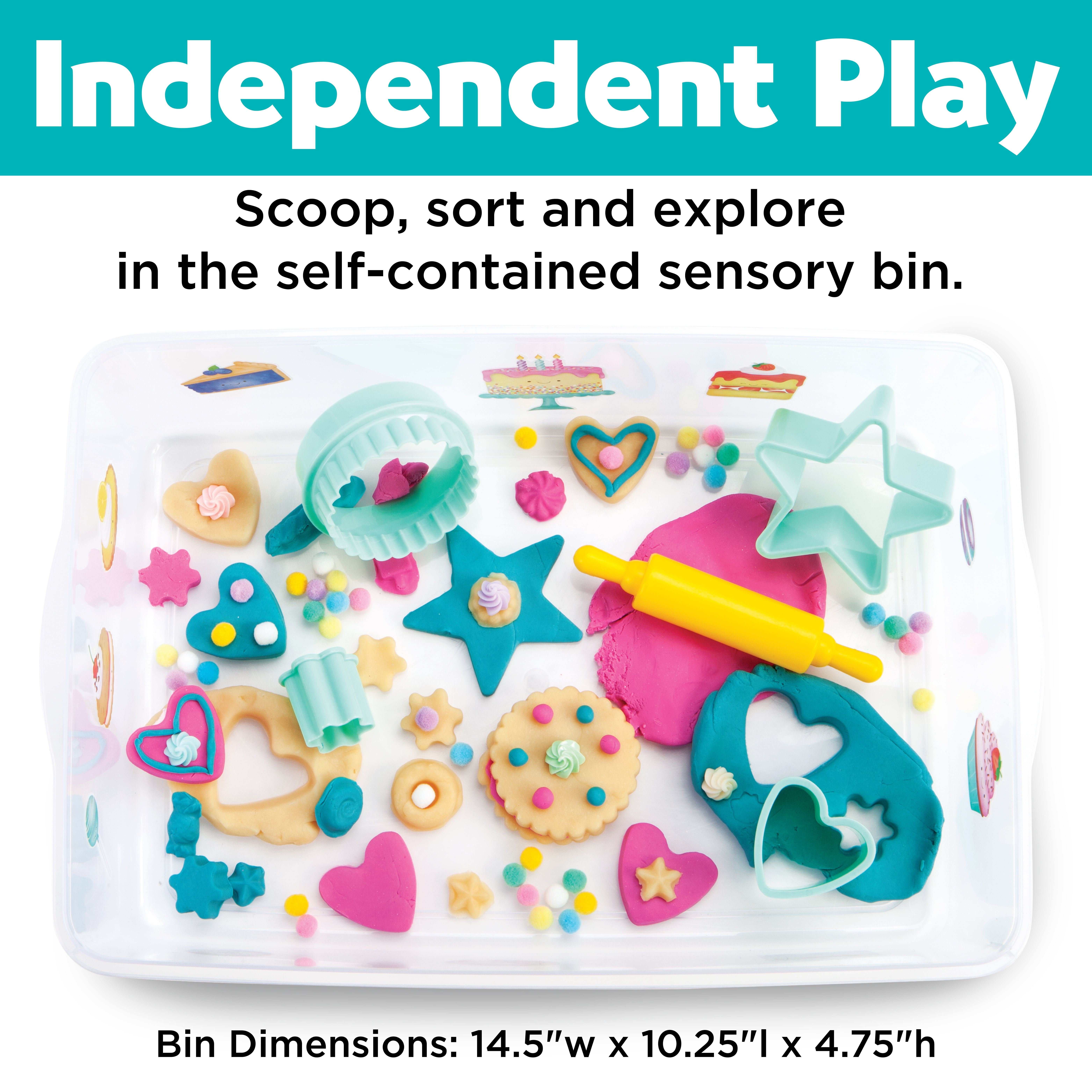Creativity for Kids Sensory Bin Bake Shop- Child Sensory Art and Craft Kit for Boys and Girls