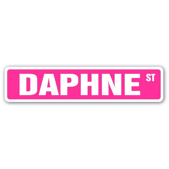 DAPHNE Street Sign Childrens Name Room Sign | Indoor/Outdoor |  24" Wide